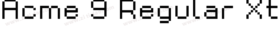 Acme 9 Regular Xtnd字体转换